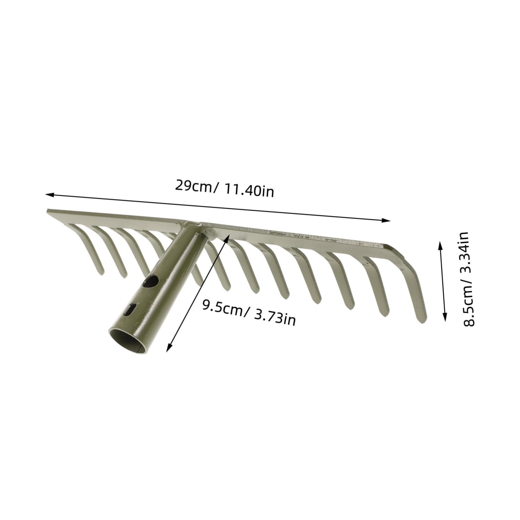 HOMSFOU 2pièces Râteau De Jardin à Dents Outil De Jardinage pour Enlever Entretenir Plantes sans pour