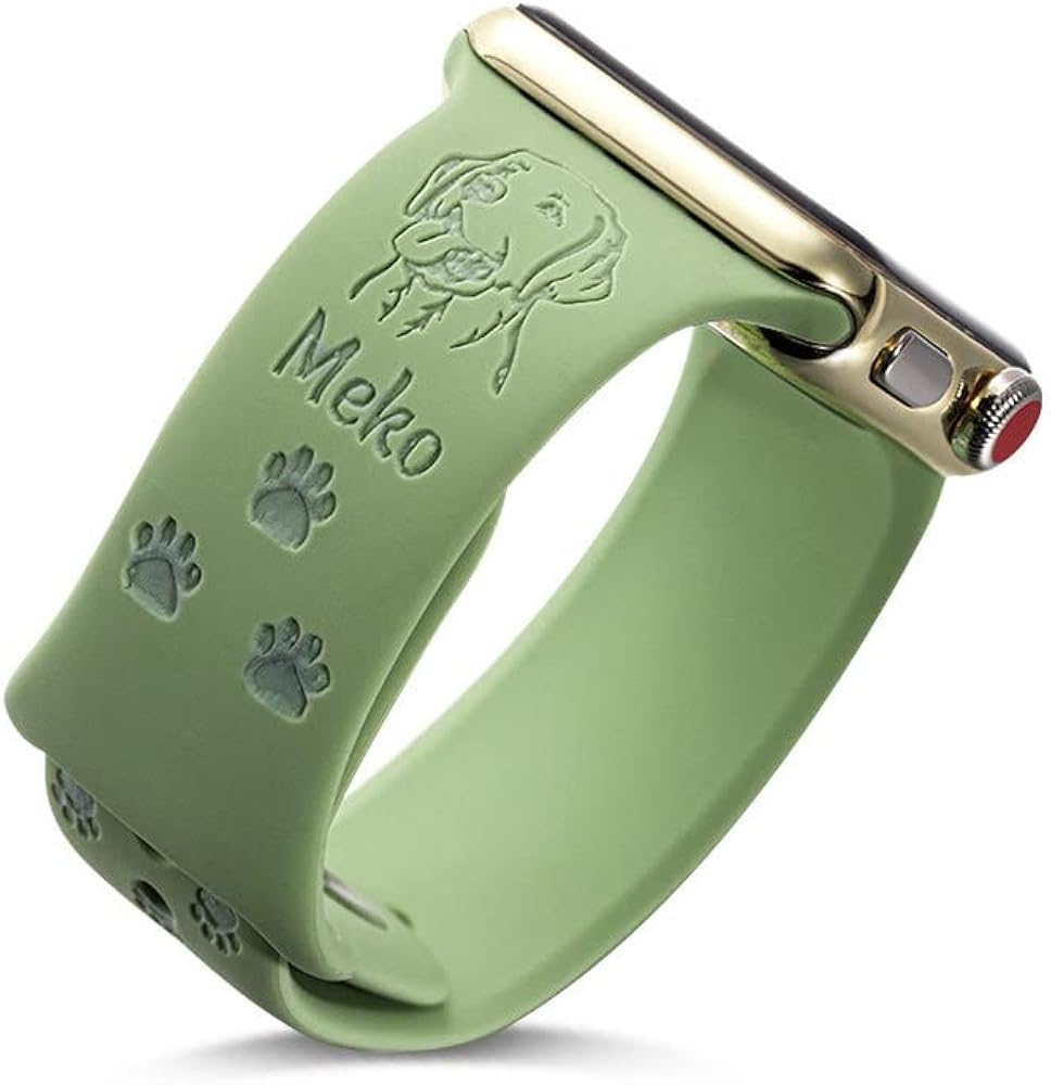 Dog Watch Band Breed Personalized Name Paws Watch Band