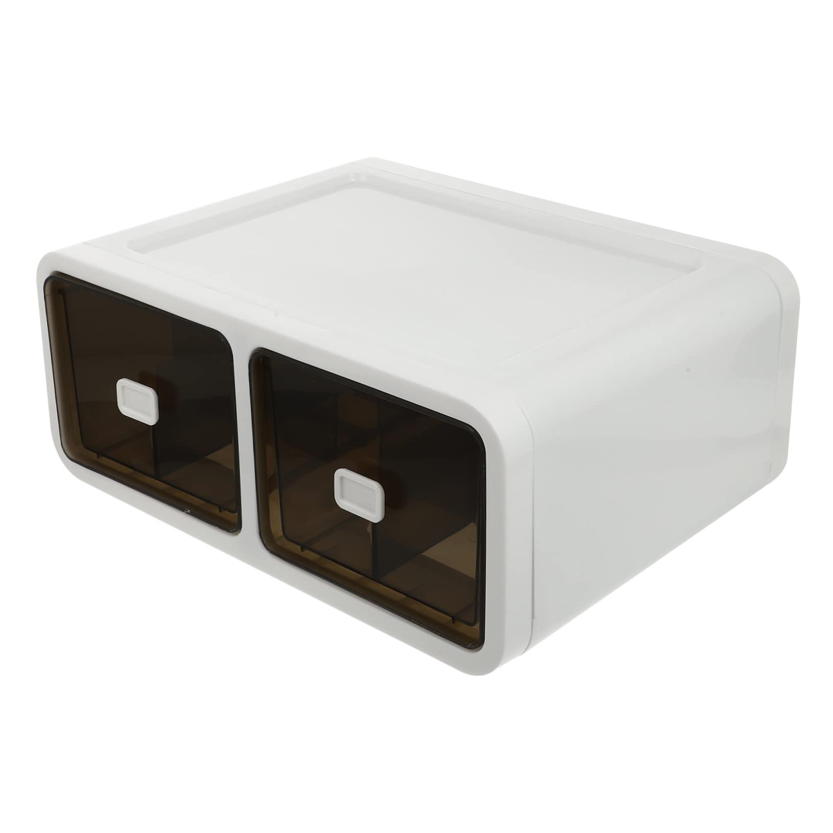 Amosfun Schubladenbox Braun 5 Fächer Stapelbar Pp Platzsparend für Unterwäsche und Socken für Kleiderschrank und Kommode