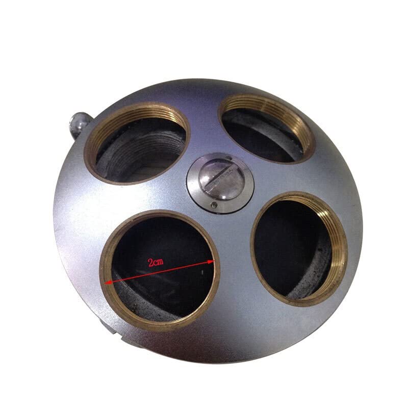 Microscope Four Hole Biological Microscope Objective Lens Adapter Revolving Nosepiece