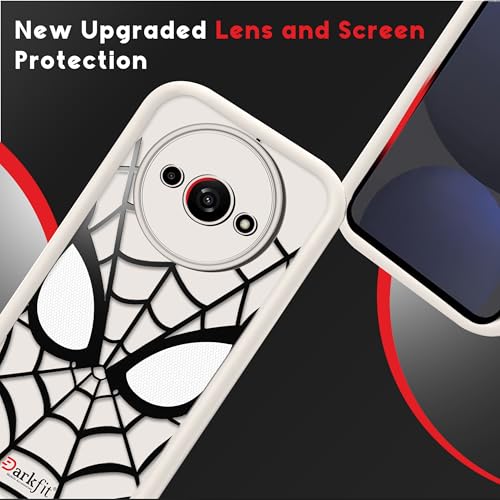 Image of DARKFIT Back Case Cover Compatible for Poco C61 | Soft Silicone | Camera & Body Protection | Shock Proof | Color White | Pack of 1