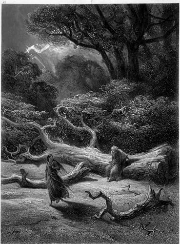 Impressions d'art Merlin et Viviane de Gustave Doré pour salon