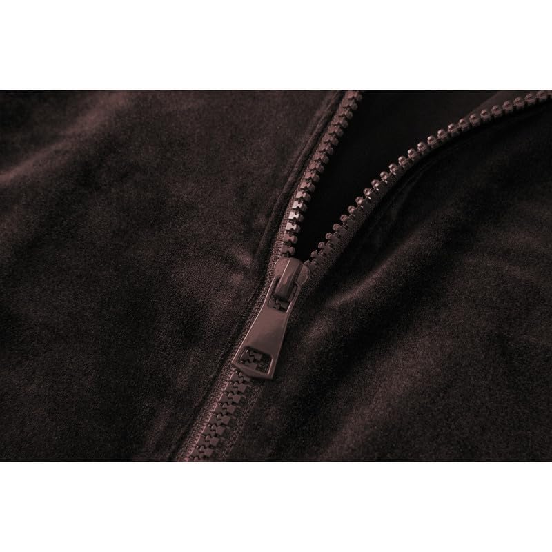 Image of Mens Faux Suede Bomber Jacket Varsity Jacket Windbreaker Vintage Casual Lightweight Leather Coats Jackets