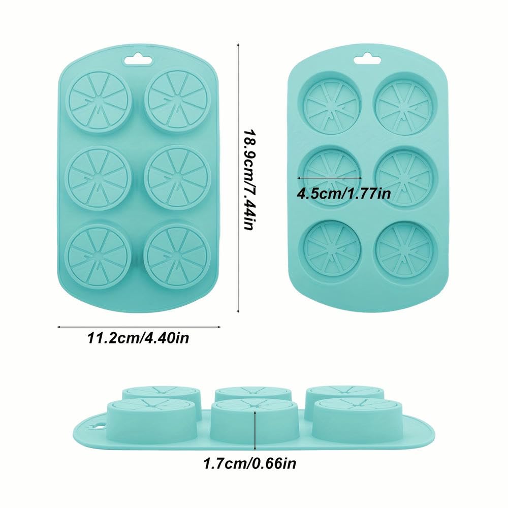 Genérico Molde de Silicona para Cubitos de Hielo, para el hogar y la Cocina, 6 moldes para Cubitos de Hielo, Ideales para postres, Galletas de Chocolate y repostería (Seis Piezas).