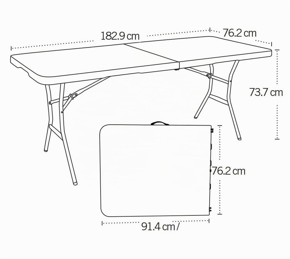 Lifetime arredo essenziale con tavolo 1,83 m