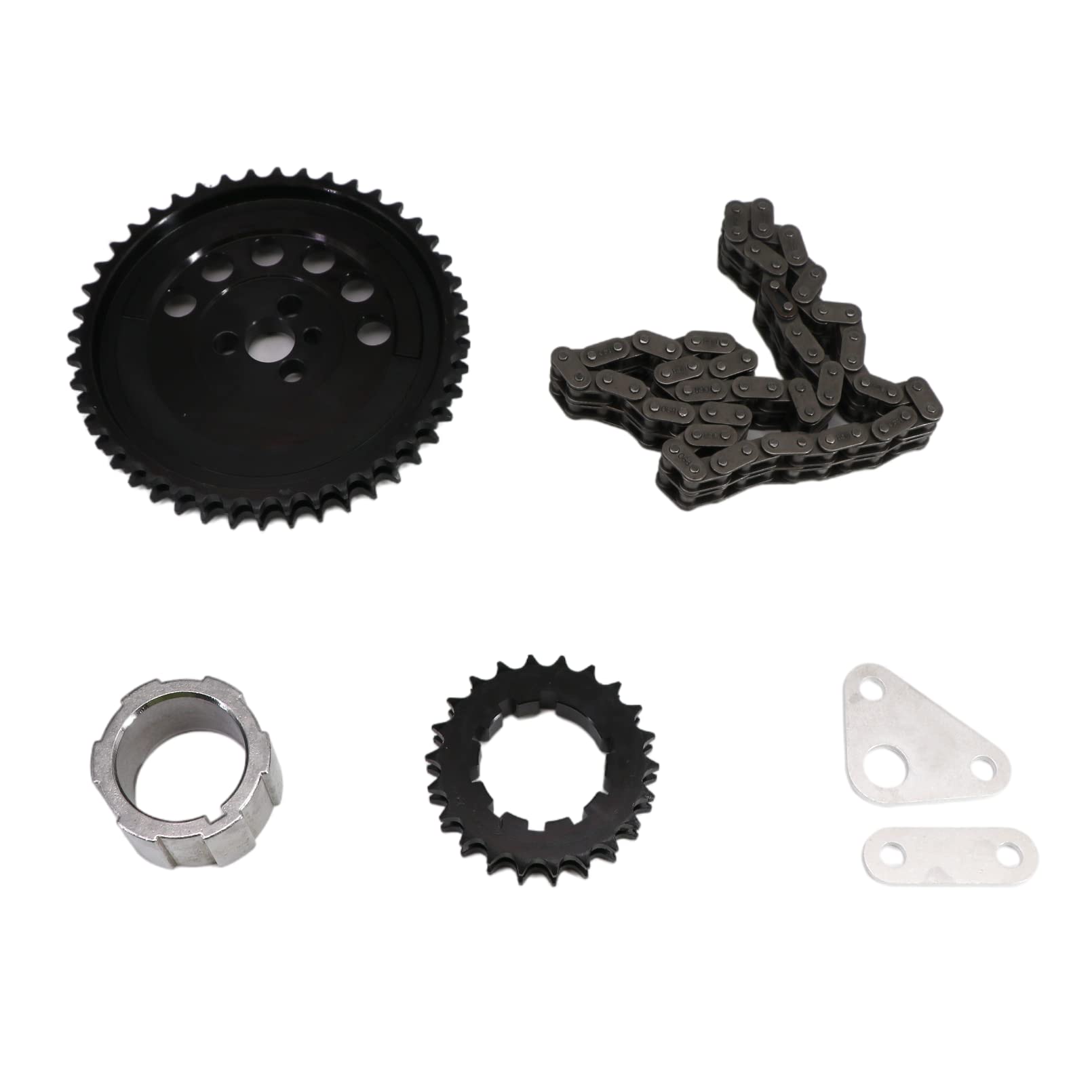 7106 Billet - Catena di distribuzione in acciaio, regolabile, per Chevrolet Gen IV LS w/58X Reluctor
