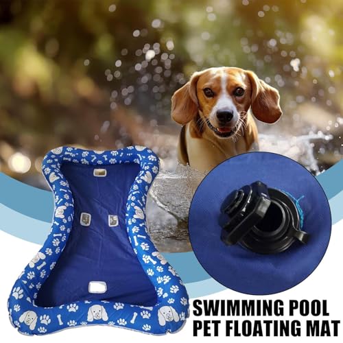 Hundeladungen für Pool – Aufblasbare Schwimmmatte für Hundepool, leichtes Bad | Wasserspielzeug für Haustiere für Badewanne im Freien oder Spielabenteuer