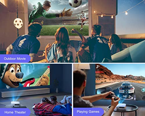 [Auto Keystone] 5G Wifi Bluetooth 5.2 Projector, Wimius Upgrade K7 550 Ansi Lumen Full Hd 4K Projector Outdoor Projector, Zoom, 500'' Display 6D Keystone, 4D,4P Home Theater Projector (Brightest) #TOP6