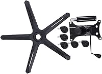 Vista 4 de Yoogu 350 Pounds Heavy Duty Gaming Office Chair Replacement Base 28" Swivel Chairs Part with Bottom Plate Stand Cylinder and Casters