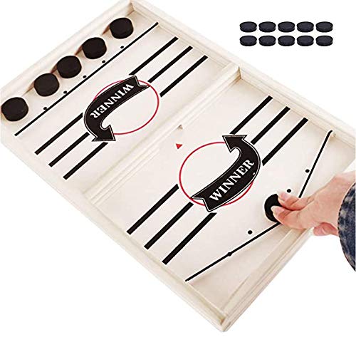 ARELUX Fast Sling Puck Game,Slingshot Games Toy Board,Rapid-Shot Paced Winner Board Games Toys for Kids Adults