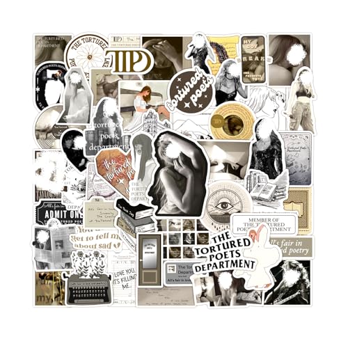 Yoimckay 100 Pegatinas Populares de Cantante, Aesthetic DIY Stickers, para Coches, Ordenadores, Guitarras, Equipaje, Monopatín para Fans, Pegatinas de Vinilo Impermeables