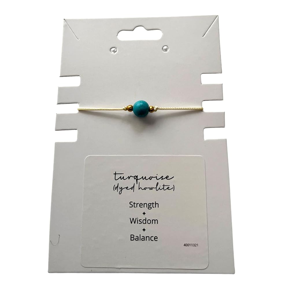 VIE Single Bead Wristlet, Turquoise