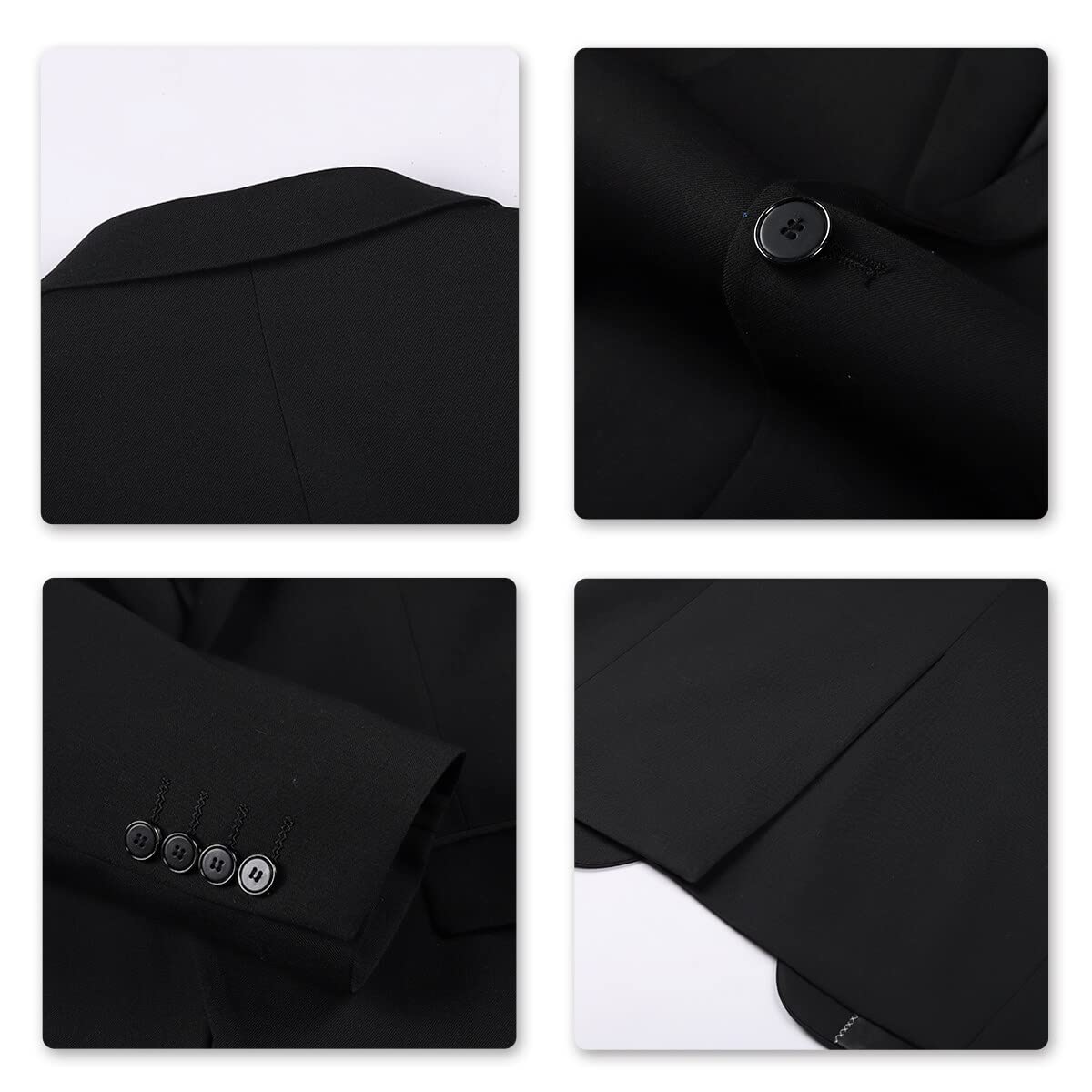 YOUTHUP Blazer Homme Slim Fit Formel avec Deux Boutons Classqiue Veste Couleur Unie Mariage d'affaires Bal