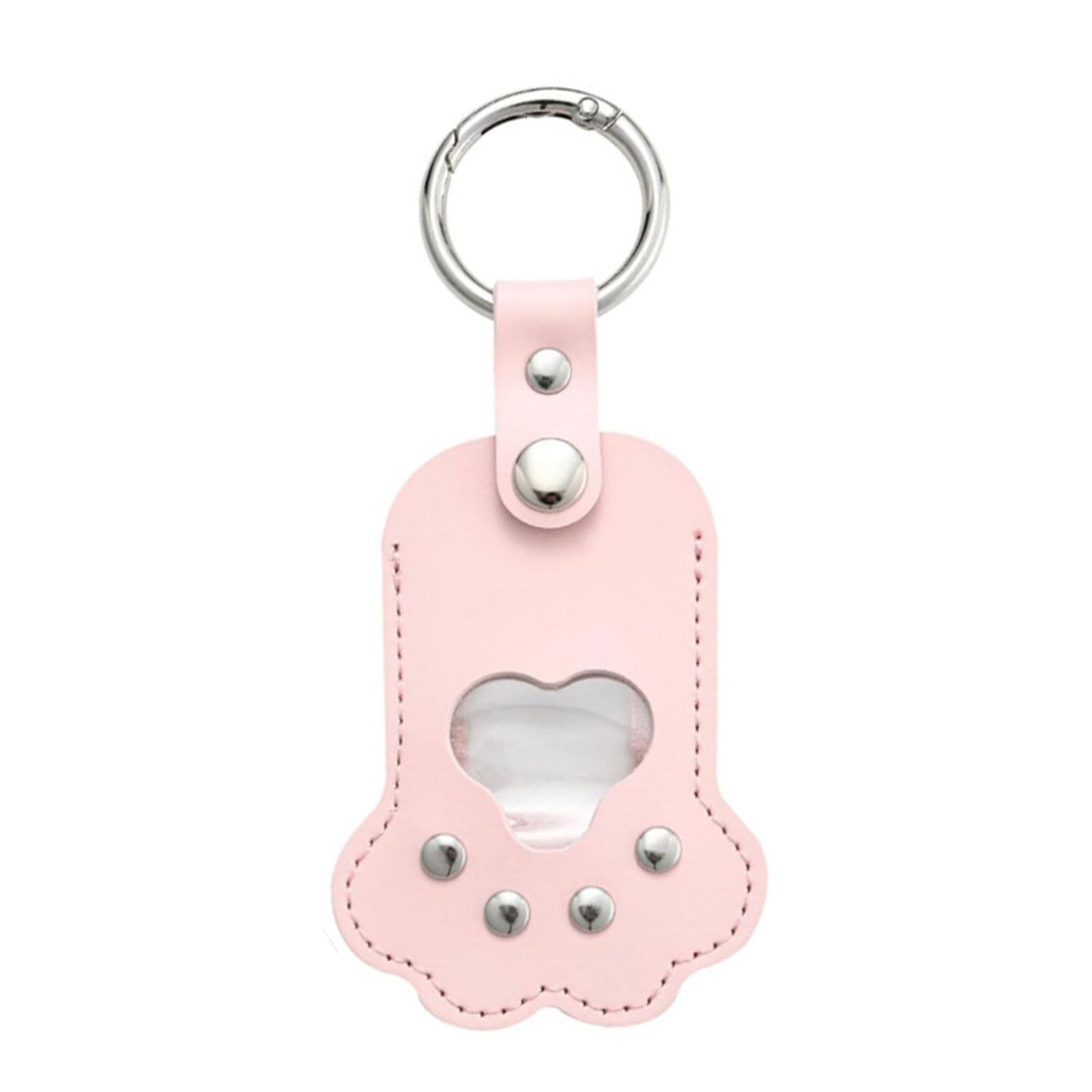 LUCKGONI Pet Hair Keepsakes Keychains Leather Memorials Lockets for Storing Dogs Cats Furs, Lovely Pet Loss,