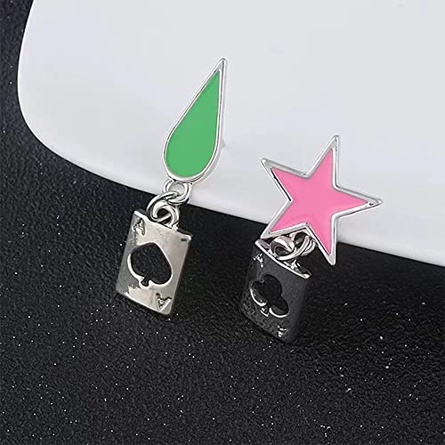 Anime Hunter×Hunter Star Teardrop Alloy Stud Earrings-Cosplay Hisoka Earring 12
