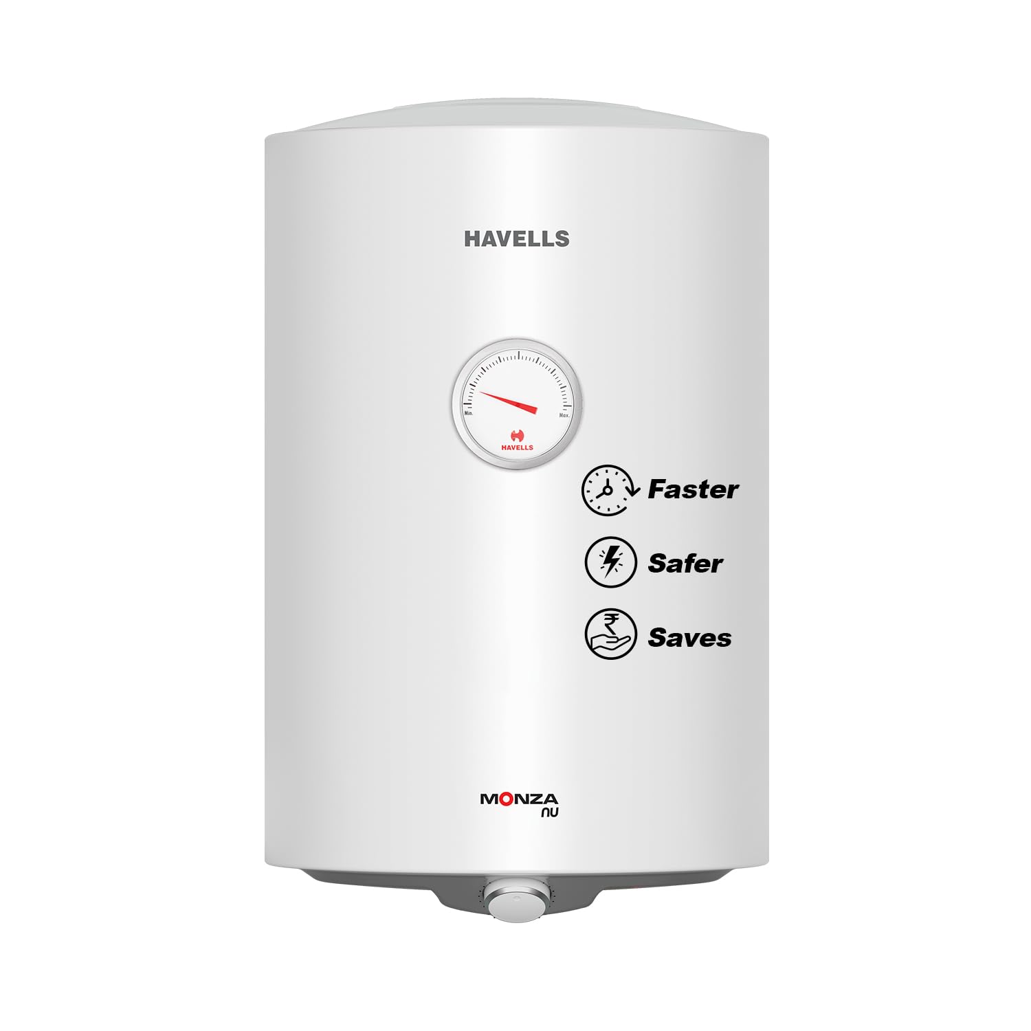 Havells All New Monza Nu 50L 5 Star Storage Water Heater(Geyser)|Faster Heating|safe to use|Saves electricity|Glass Coated Anti Rust Tank| Temp. setting knob|7 Yr. Tank Warranty| Made In India-image-48