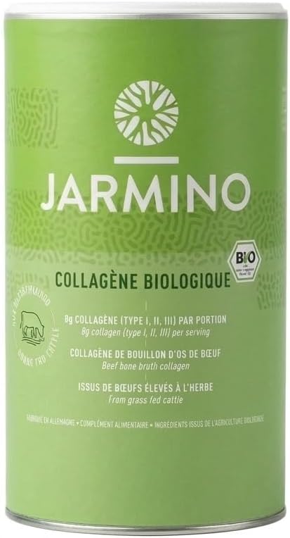 JARMINO Organic Collagen | Collagen Powder More Natural | Collagen Peptides | No Additives | 300g
