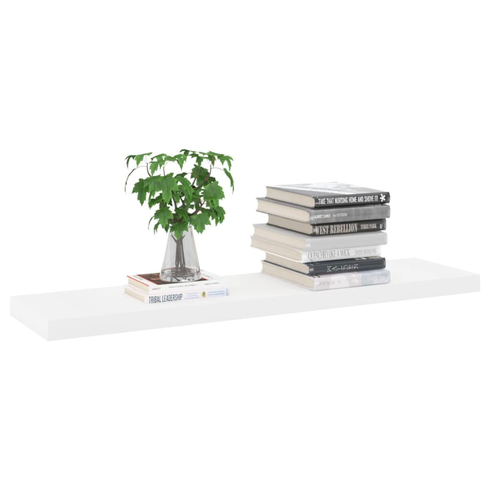 Gecheer Mensola Scaffale da Parete Moderna MDF 40|60|80|100|120x23x3,8 cm,Mensola Ingresso,Scaffale da Parete Moderno,Scaffale da Muro Ingresso,Scaffale Mensola Porta Libri,Riviste,Oggetti,DVD