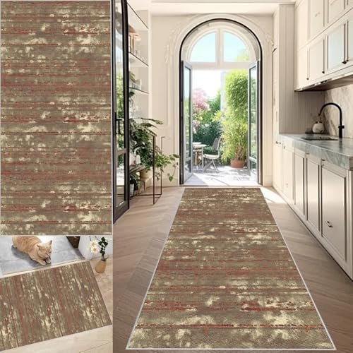 Alfombra de pasillo absorbente con base antideslizante lavable, formato largo de 60x300 cm 2