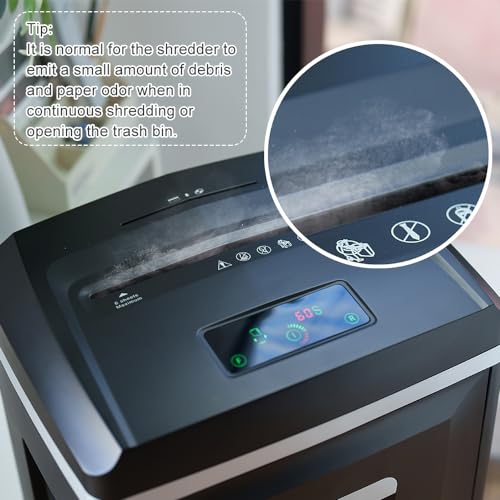 Monitaind Q9B-0614 P7 High Security Paper Shredder: Heavy Duty 6-Sheet Shredder For Home Office, Micro Cut Commercial Shredder Shreds Credit Cards/Staples/Cds/Dvds thumb #8