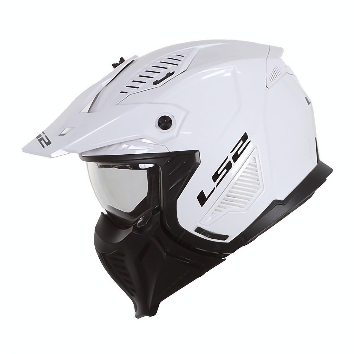 LS2, Casque moto jet modulable DRIFTER Solid Blanc, XL