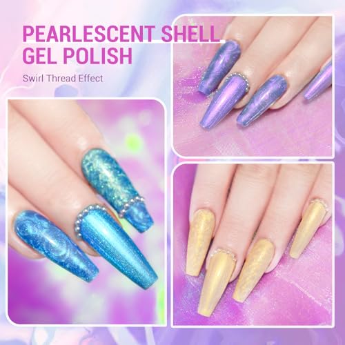 Set de Esmaltes de Gel CHARMACY Pearl con 6 Colores miniatura 2