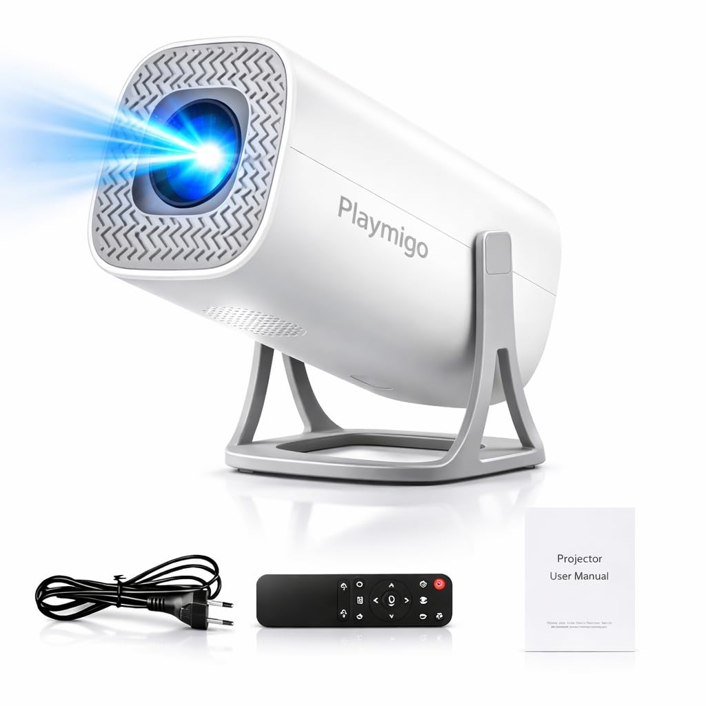Smart Projector – 4K Supported, Native 720p HD | 2500 Lumens | Rotatable Design & Built-in Speakers | Android 11 with Netflix, Prime & YouTube | Seamless WiFi Streaming Visit the OLV Store-image-26