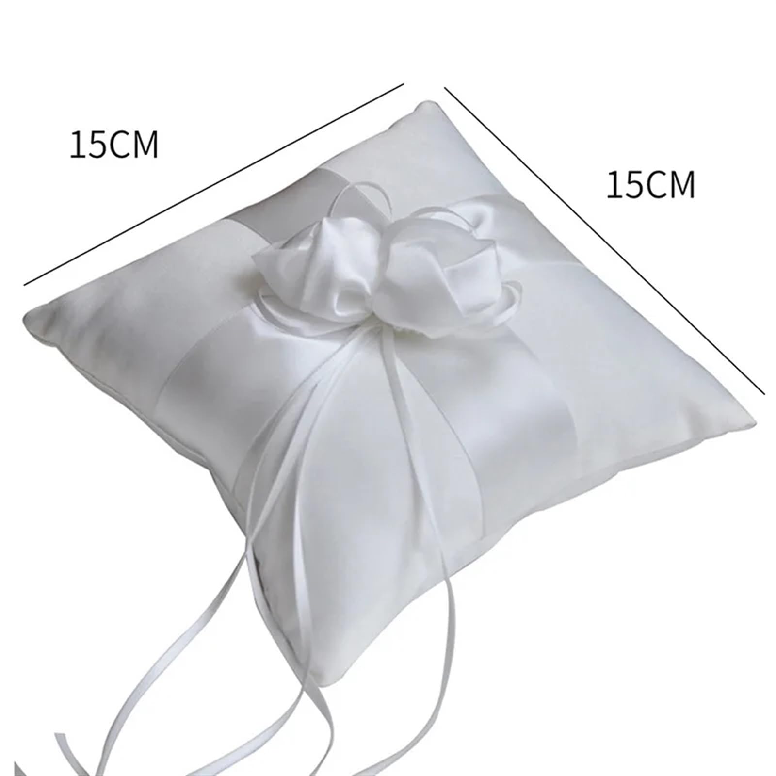 Ringkissen Hochzeit Ring Kissen Party Decor Festliche Lieferungen Hohl Spitze Hochzeit Dekorationen(S4-1 (9x8x4cm))