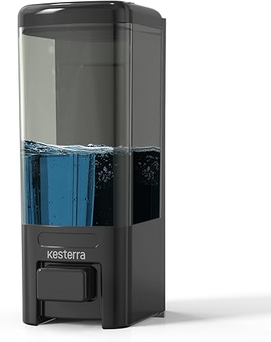 Miniatura 1 de Dispensador de jabón manual para montaje en pared, dispensador de jabón para cocina, baño, dispensador de jabón de mano, dispensador de champú y gel