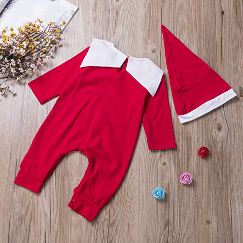 Disfraz de bebé navideño con gorro 0-6 meses miniatura 4