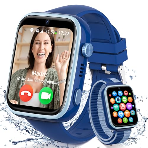XINGHESF 4G Reloj Inteligente Niño, Pantalla HD de...