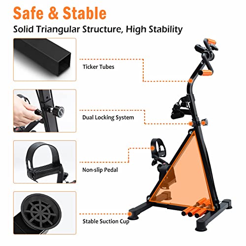 GOREDI Pedal Exerciser, Full Body Pedal Exercise Bike for Seniors, Hand Arm Leg and Knee Exercise Peddler with Hand Foot Massage Rollers, Indoor Adjustable Recovery Fitness Equipment with LCD Dispaly & Resistance Band - Home Fitness Guru GOREDI Pedal Exerciser, Full Body Pedal Exercise Bike for Seniors, Hand Arm Leg and Knee Exercise Peddler with Hand Foot Massage Rollers, Indoor Adjustable Recovery Fitness Equipment with LCD Dispaly & Resistance Band - Image 7