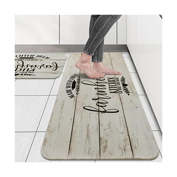 MAYHMYO Kitchen Rugs Farmhouse Style 2 Piece Kitchen Rugs and Mats Non Skid Washable Farmhouse Kitchen Area Rug Cushioned Kitchen Mats for Floor Front of Sink Hallway Laundry Room MAYHMYO Kitchen Rugs Farmhouse Style 2 Piece Kitchen Rugs and Mats Non Skid Washable Farmhouse Kitchen Area Rug Cushioned Kitchen Mats for Floor Front of Sink Hallway Laundry Room