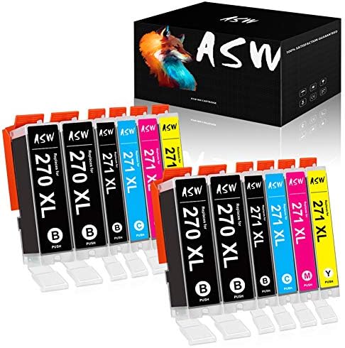 15 Pezzi Inchiostro Compatibile Per Canon PGI-270 XL CLI-271 XL