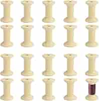 20 Bobine Di Legno Vuote Per Cucito - Riciclabili E Naturali - Foto 3