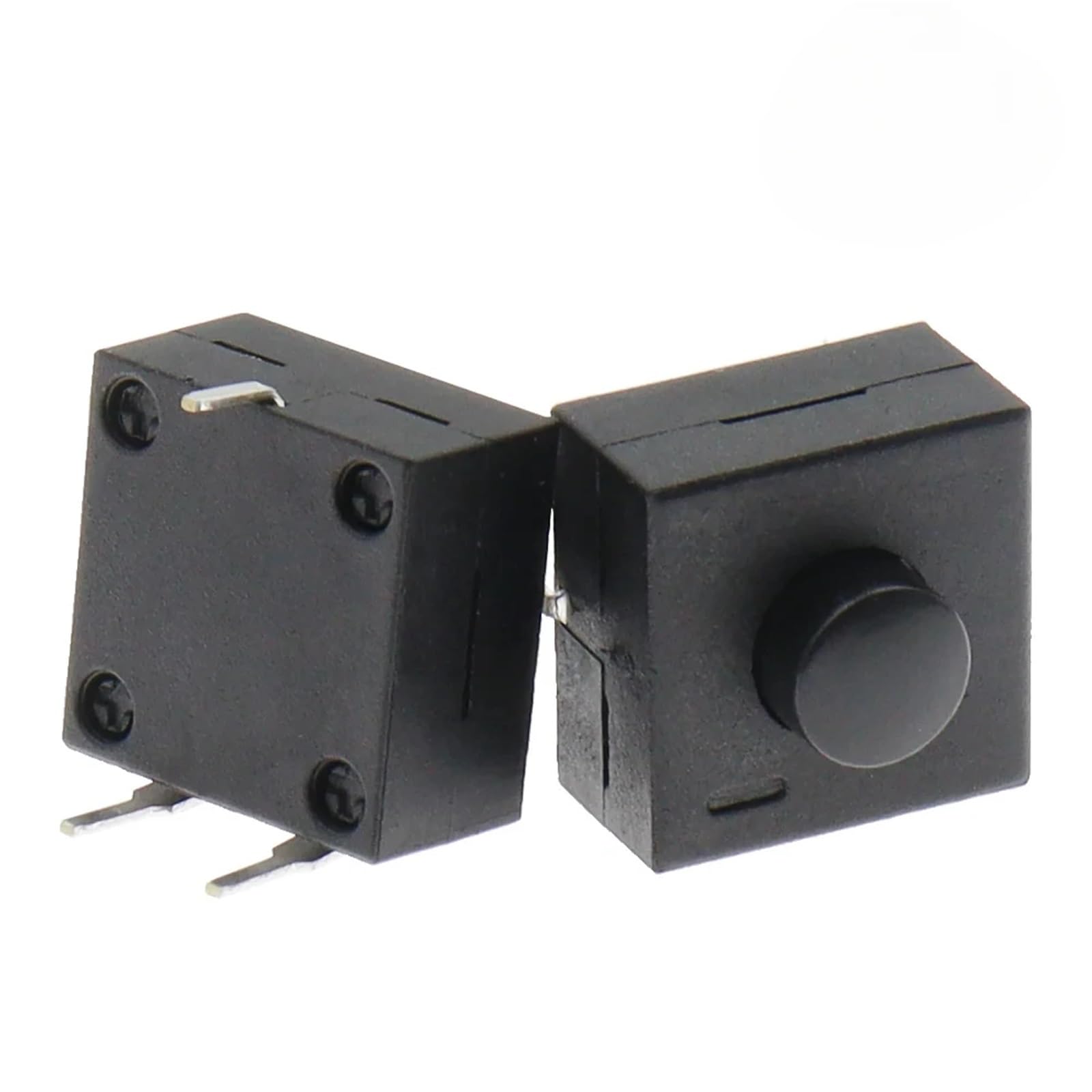 100 sztuk przełączniki przyciskowe 3-pinowy samoblokujący ro przełącznik mikrofonowy 213BS dwurzędowe przełączniki pionowe ON-ON-OFF 12x12mm