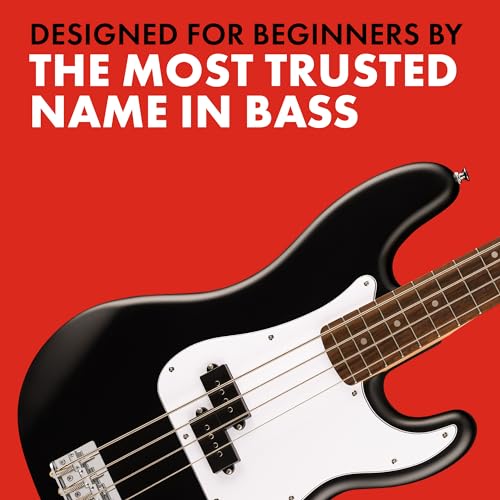 Squier Precision Bass Guitar - Debut Collection, Black & White - Image 4