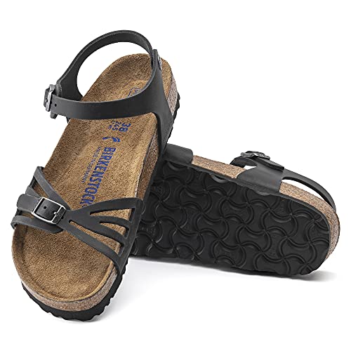 Birkenstock Bali Soft Footbed Black Oiled Leather R 40 R EU 9-9.5 Women7-7.5 Men3
