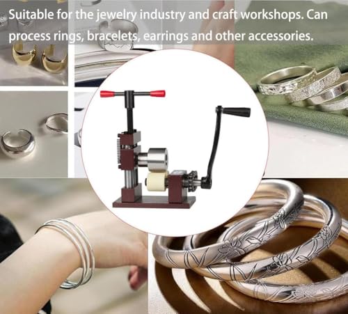 Maszyna do gięcia biżuterii, regulowane narzędzie do gięcia bransoletek, metalowy walcarka do produkcji biżuterii, giętarka płaska do majsterkowania i projektów DIY