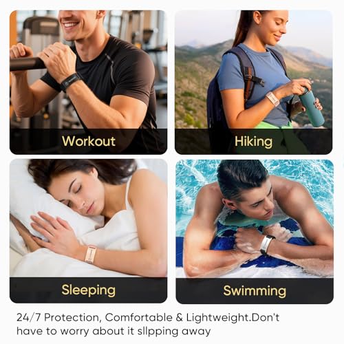 Pulsera de identificación médica elástica para hombres y mujeres miniatura 4