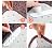 Carpet Gripper, Anti-Slip Rug Grippers Reusable Anti Curling Rug Gripper Carpet Stopper, Strong Stickiness for Wooden Hard Floors All Types and Sizes of Rugs (25x135, White)