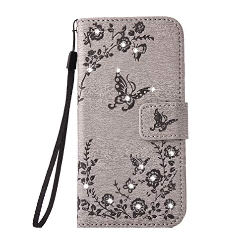 Alfort Funda Samsung S8, Cáscara Samsung S8 con Soportes y Flip Caja Portátil con 3 Ranura Tarjetas y Billetera Protección PU Funda para Samsung S8 Diseño Retro