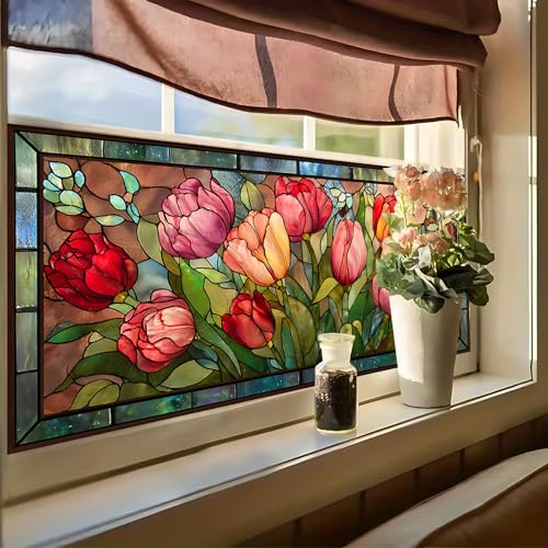 Vinilo decorativo de privacidad para ventana 39.4x17.5 pulg miniatura 6