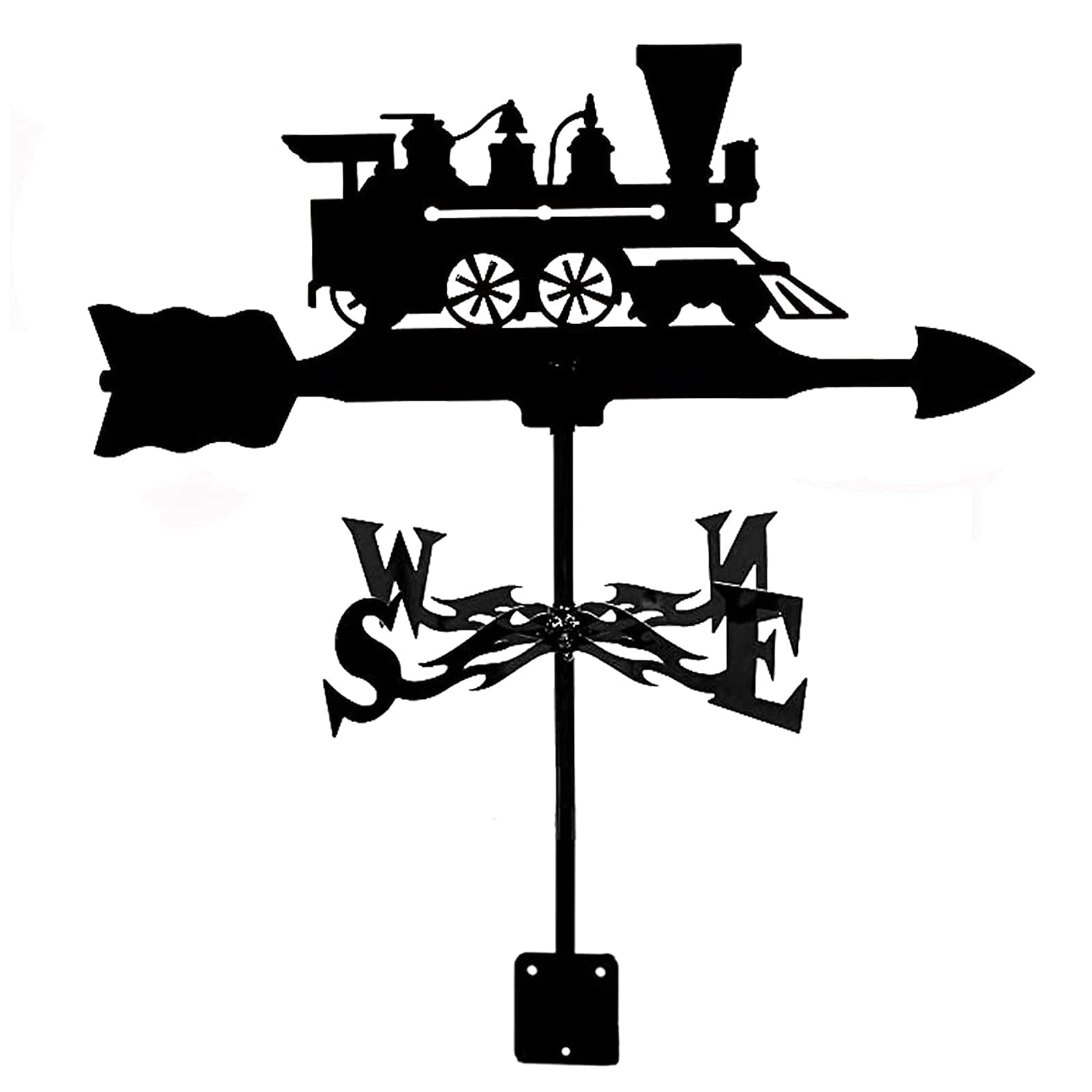 Weathervane with Animal Ornament, Wind Direction Indicator Garden Stake Weather Vane Weathercock Professional Measuring Tool Garden Yard Easy Use Ornament (Color : Tool cart)
