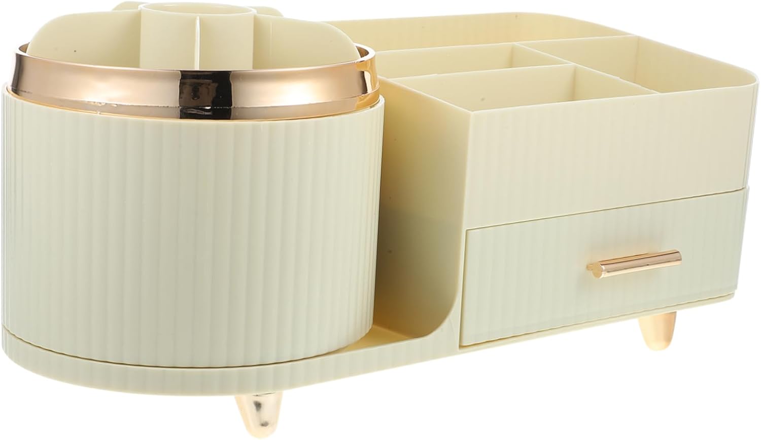 Makeup Organizer Large Capacity Rotating Cosmetic Display Case for Vanity Lipstick and Brush Holder for Neat and Orderly Makeup Storage