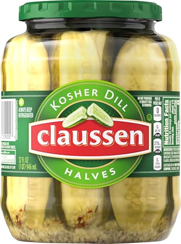 Claussen Kosher Dill Pickle Halves, 32 fl oz Jar