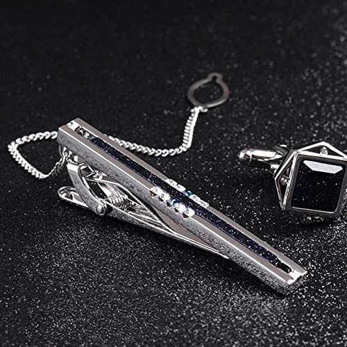 TJLSS Mannen Dasspeld Business Jurk Pak Bruiloft Accessoires Starry Stone Kraag Naald Stijl Manchetknopen Pin - Image 5