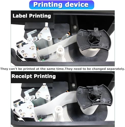 Báscula digital comercial con impresora térmica y doble display miniatura 6