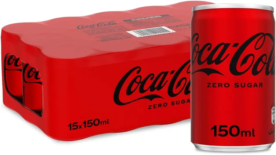 Coca-Cola Zero Soft Drink – 12 x 150 ml Cans (10 + 2 FREE)