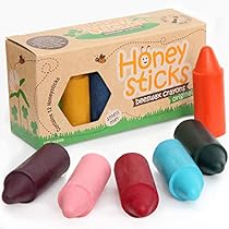 Honeysticks-Ceras-de-Colores-100-Pura-Cera-de-Abeja-12-Unidades-Naturales-No-Toxicas-Seguras-para-Ninos-Hechas-a-Mano-en-Nueva-Zelanda-para-Mayores-de-1-Ano